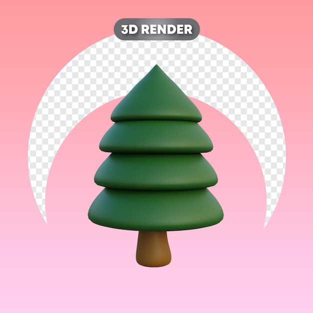 PSD Árvore de natal objeto 3d