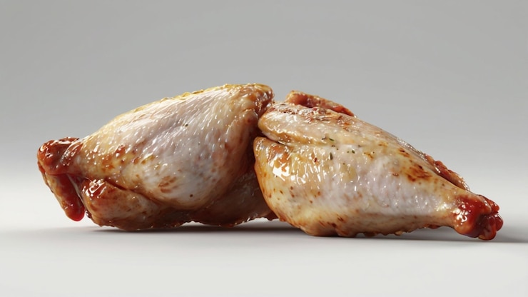 PSD asa de frango com fundo transparente