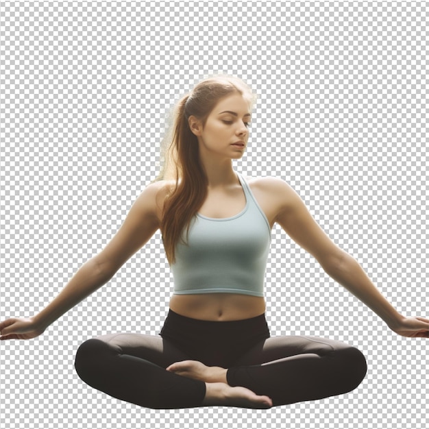 PSD asana pranayama mindfulness yoga yoga para la salud mujer posa hermoso ejercicio fitness rel