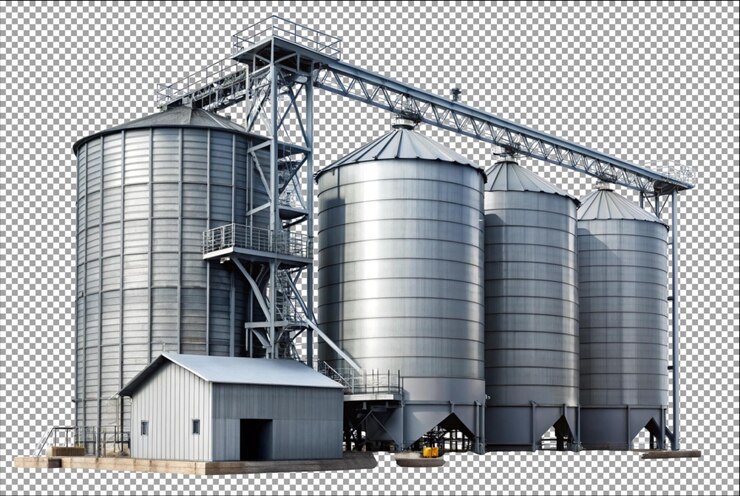 El ascensor de granos representa la innovación agrícola y el crecimiento de la comunidad