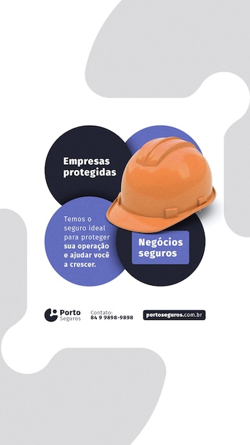Asegure su negocio con la plantilla de historia de Porto Seguros