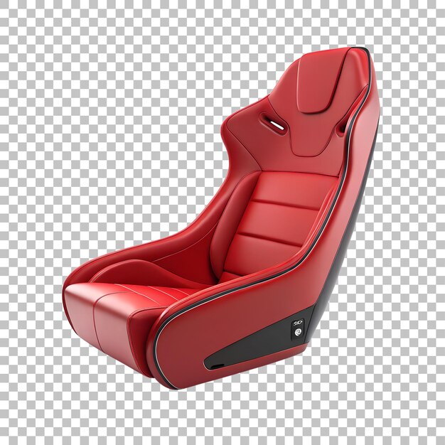 Asento de cubo rojo de carreras en estilo de dibujos animados en 3D