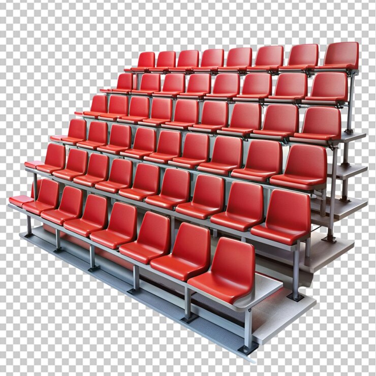 PSD asento rojo en el cine con transparente