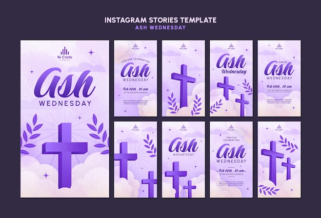 PSD ash wednesday-vorlage-design