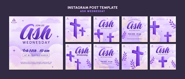 PSD ash wednesday-vorlage-design