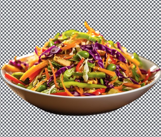 PSD así que el delicioso slaw asiático aislado en un fondo transparente