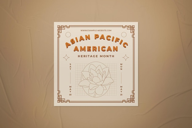 PSD asian pacific american heritage month instagram-geschichte