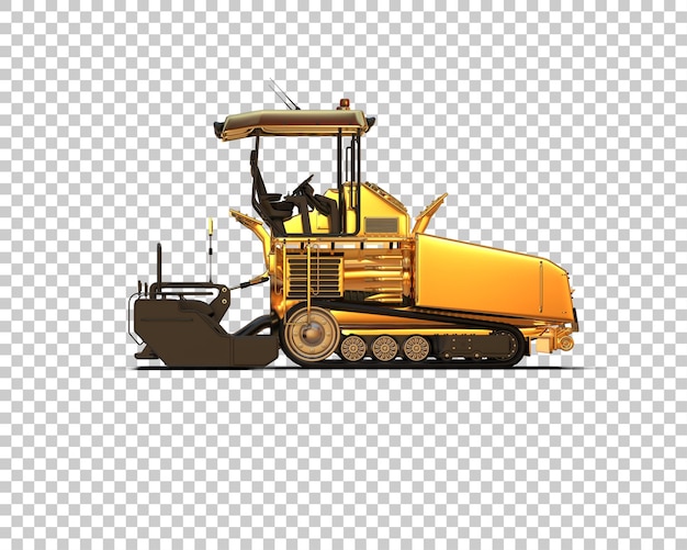 Asphalt Paver isoliert auf dem Hintergrund 3D-Rendering-Illustration