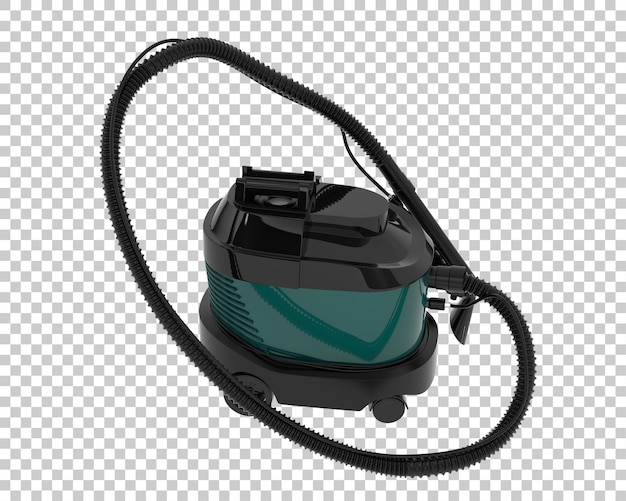 Aspirapolvere isolato su sfondo trasparente illustrazione del rendering 3d