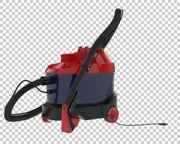 Aspirapolvere isolato su sfondo trasparente illustrazione del rendering 3d