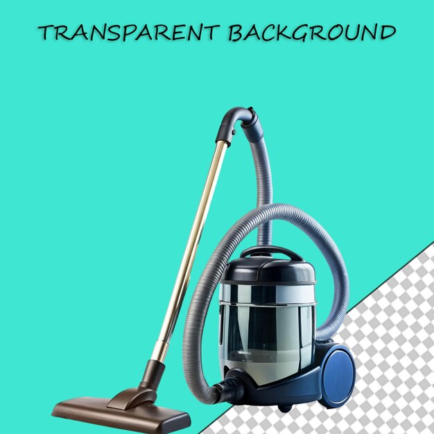 PSD un aspirateur isolé sur un fond transparent illustration de rendu 3d