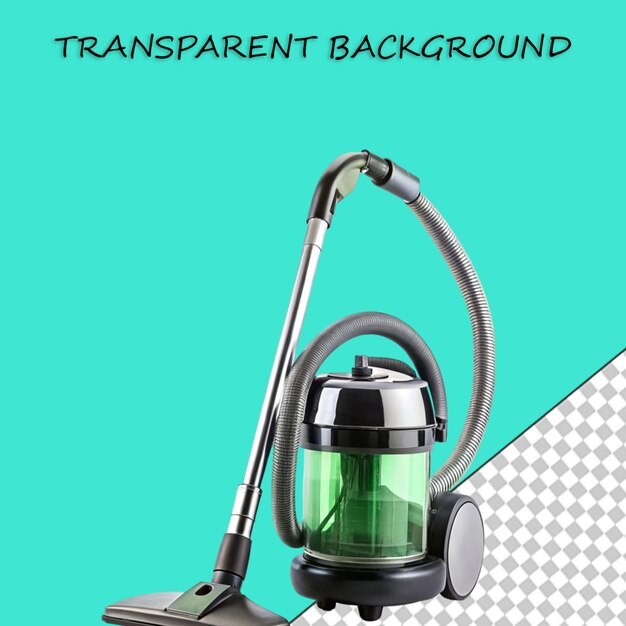 PSD un aspirateur isolé sur un fond transparent illustration de rendu 3d