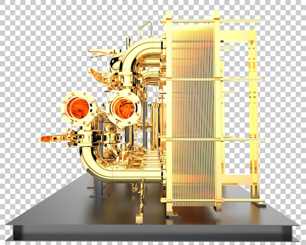 PSD assemblage de tuyaux isolé sur fond transparent illustration de rendu 3d