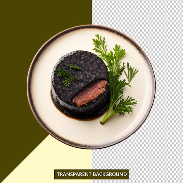 Une Assiette De Boudin Noir Anglais