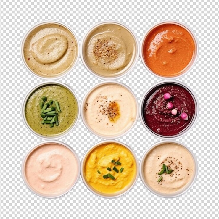 PSD une assiette de houmous