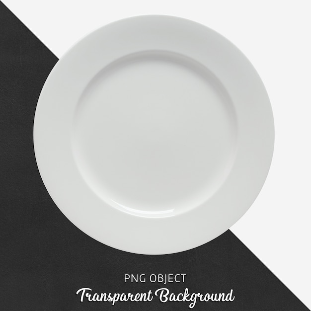 PSD assiette ronde en céramique blanche ou en porcelaine blanche transparente