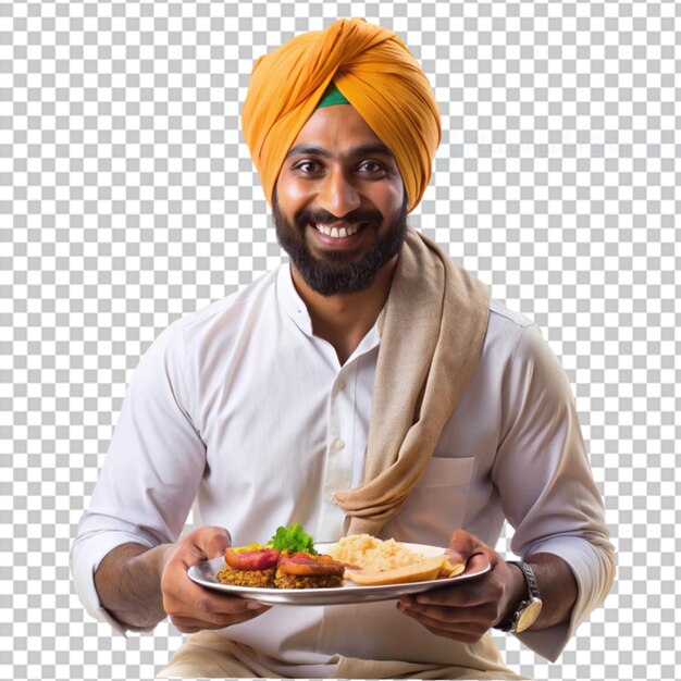 PSD assister à la langar sur un fond transparent