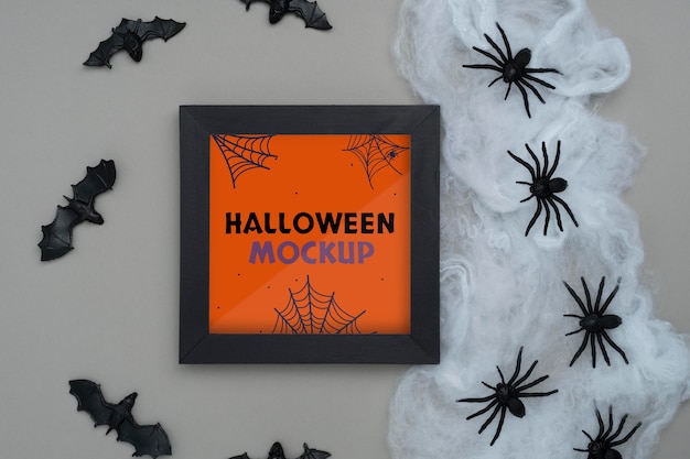 PSD assortiment de maquettes de bordure d'halloween