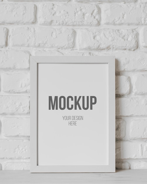 Assortimento con cornice mock-up per interni