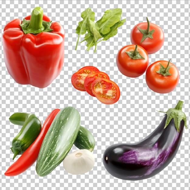 Assortimento de legumes frescos