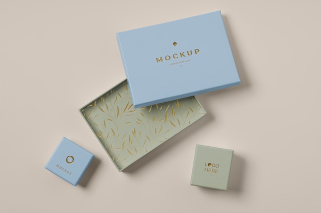 Assortimento di mock-up di packaging premium