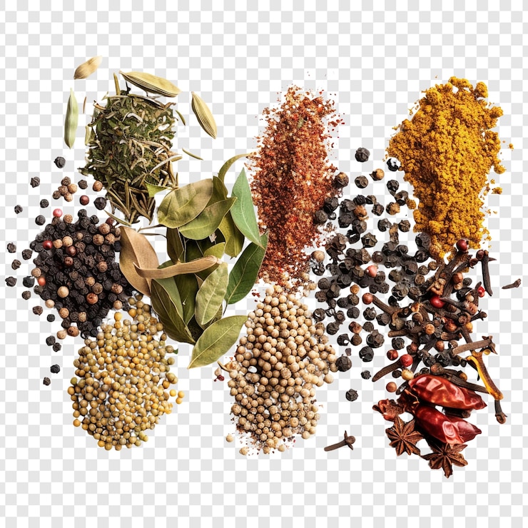 PSD assortimento di spezie e erbe