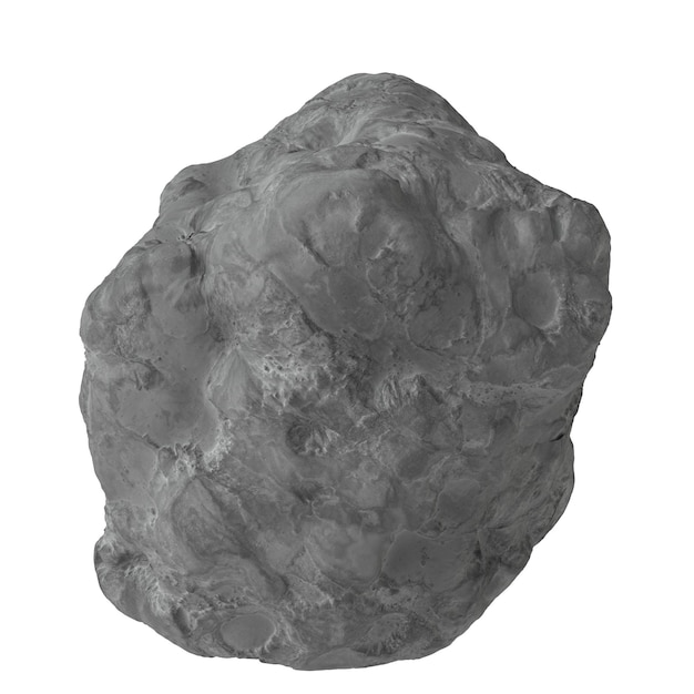 Asteroid Isolierter transparenter Hintergrund 3D-Rendering