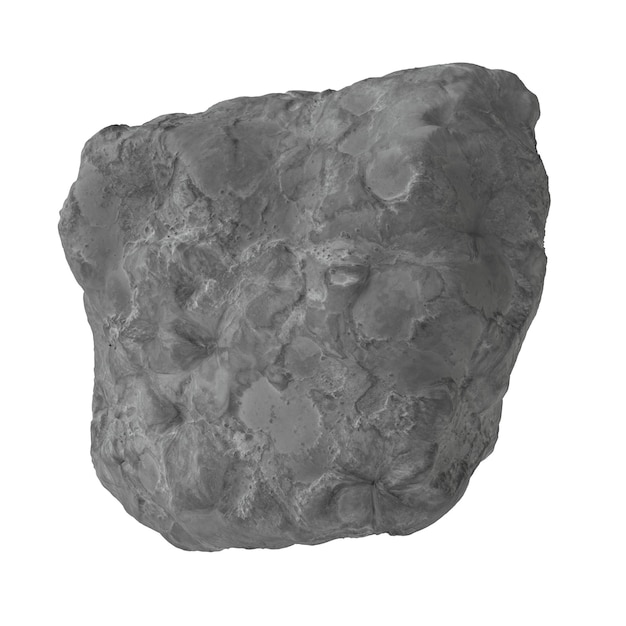 Asteroid Isolierter transparenter Hintergrund 3D-Rendering