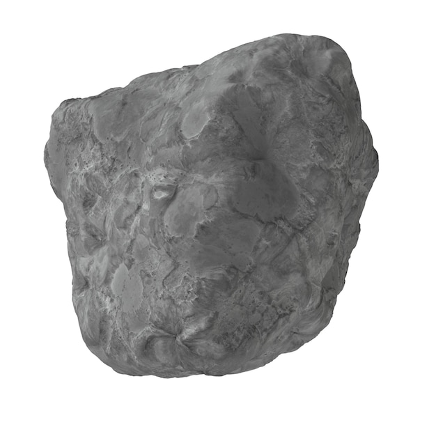 PSD asteroid isolierter transparenter hintergrund 3d-rendering