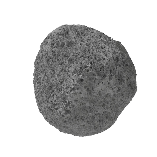 Asteroide Aislado fondo transparente 3D render