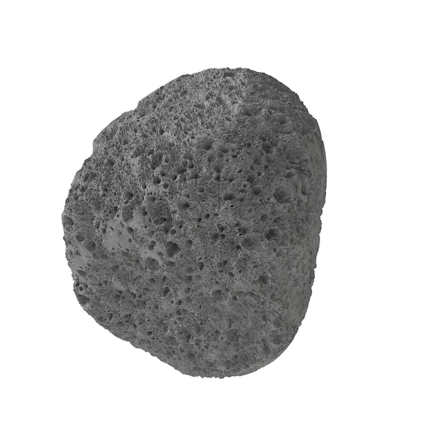 Asteroide Aislado fondo transparente 3D render