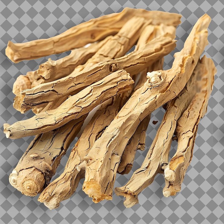 PSD astragalus propinquus tipo de hierba huang qi forma de hierba dri hierba aislada en un fondo limpio
