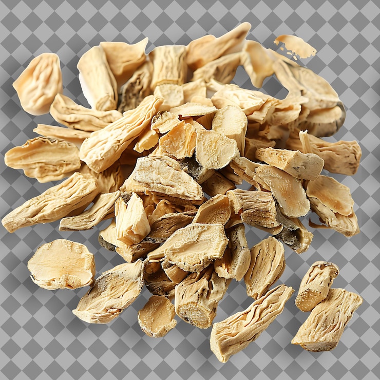PSD astragalus propinquus tipo de hierba huang qi forma de hierba dri hierba aislada en un fondo limpio