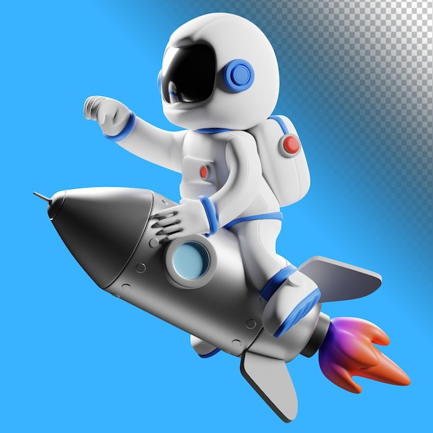 Astro-Rakete 3D-Darstellung