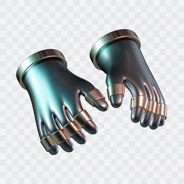 Astronaut Space Gloves 3D Icon