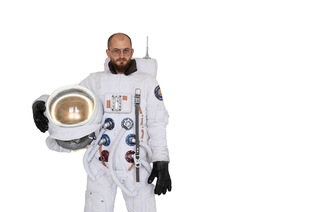 Astronauta vestindo traje espacial