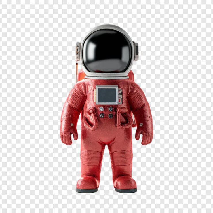 PSD astronaute 3d isolé sur un fond transparent