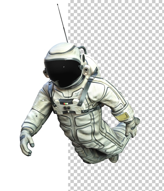 Astronaute Sur Fond Transparent Rendu En 3d