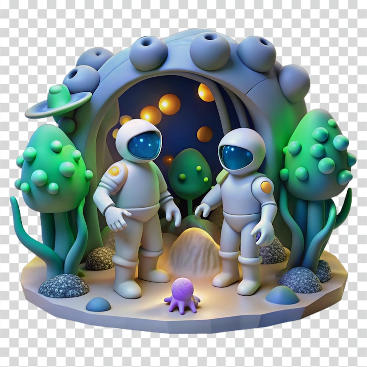 PSD les astronautes découvrent une grotte extraterrestre
