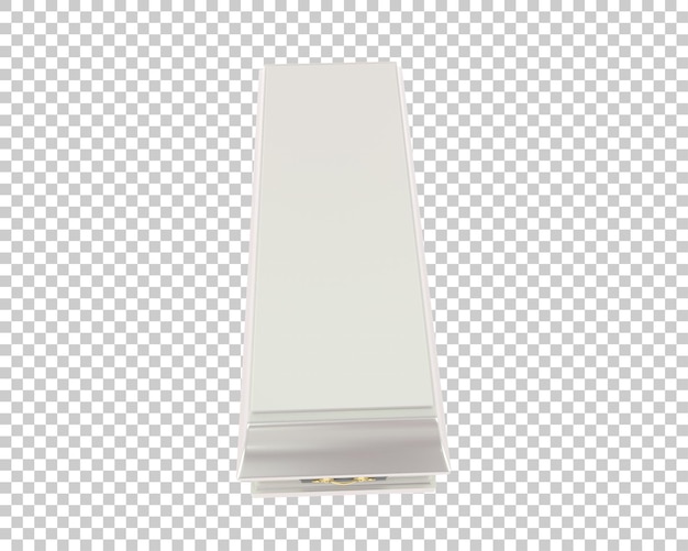 El ataúd aislado en el fondo ilustración de renderización 3D