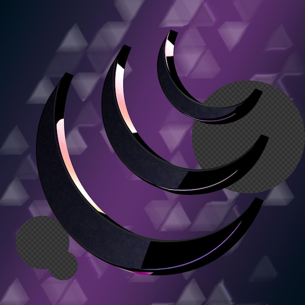 Atemberaubendes 3D-Symbol mit eleganter Cosmo-Textur, perfekt, um jedem Projekt Raffinesse hinzuzufügen