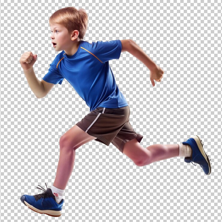 PSD atlético niño corriendo