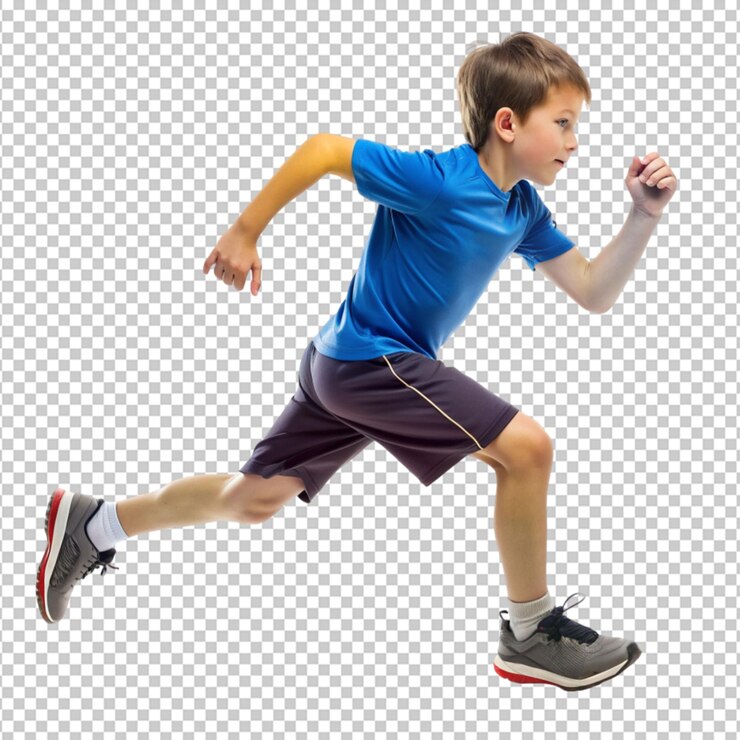 PSD atlético niño corriendo