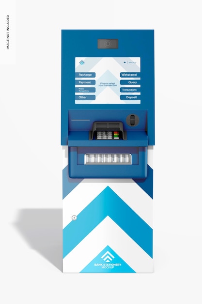 PSD atm mockup vorderansicht