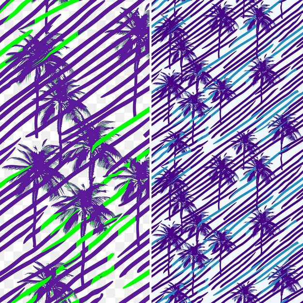 Atol oceânico com silhueta de palmeira organizada em um paraíso padrão sem costura azulejos dia mundial do oceano