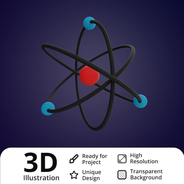 Atom 3D-Darstellung