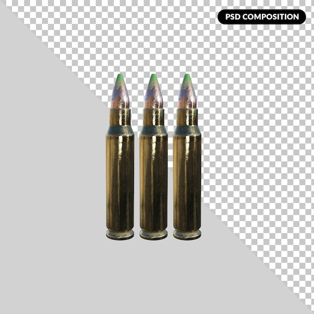 Atouts militaires rendu 3d isolé