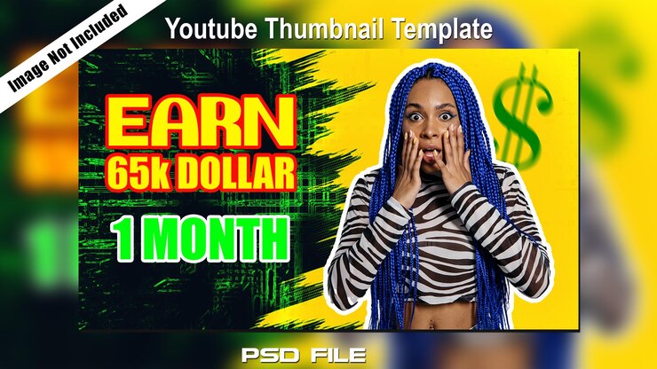 Atractiva miniatura de YouTube y plantilla de banner web.
