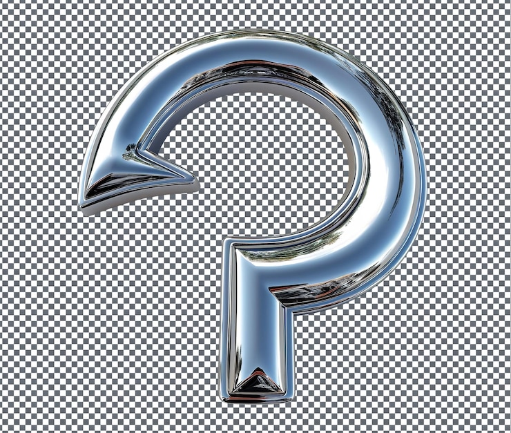 PSD atractivo abstracto flecha aislada sobre un fondo transparente