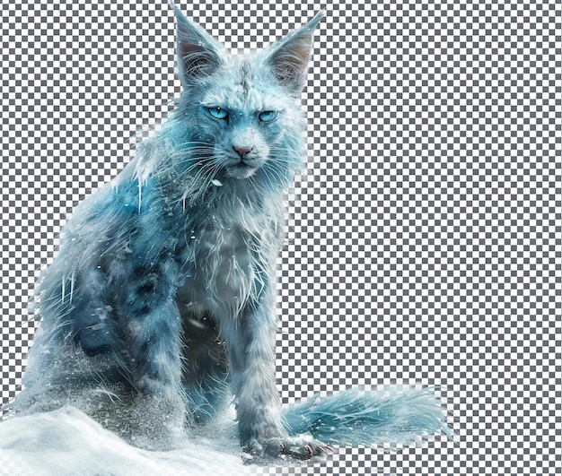 PSD atractivo dexter frostfang frost isolado em fundo transparente